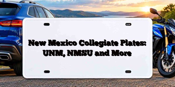 New Mexico Collegiate Plates: UNM, NMSU and More