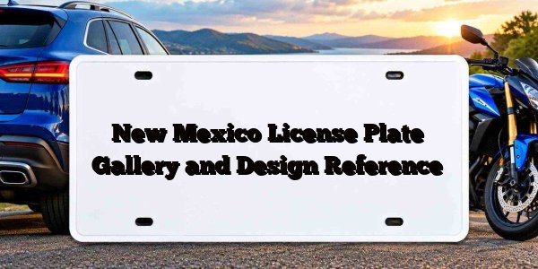 New Mexico License Plate Gallery and Design Reference