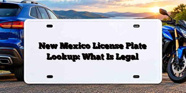 New Mexico License Plate Lookup: What Is Legal