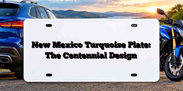 New Mexico Turquoise Plate: The Centennial Design